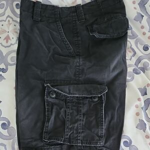 AEROPOSTALE Men's Black Cargo Shorts Size 34